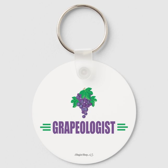 Funny Grapes Key Ring (Front)