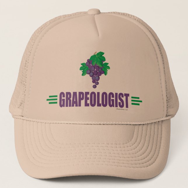 Funny Grapes Trucker Hat (Front)