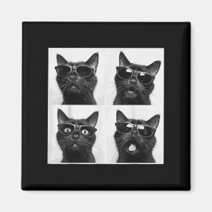 Funny Graphic Cat Photobooth Selfie Funny _2 Magnet