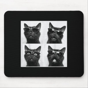 Funny Graphic Cat Photobooth Selfie Funny _2  Mouse Mat