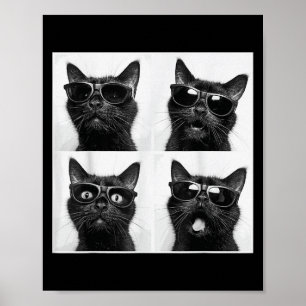Funny Graphic Cat Photobooth Selfie Funny _2 Poster