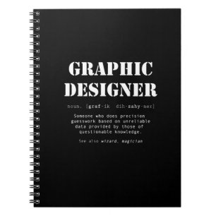 Funny Graphic Designer Dictionary Definition Gift Notebook