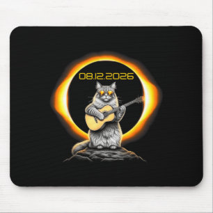 Funny Graphic Eclipse Cat Guitar 08 12 Mouse Mat