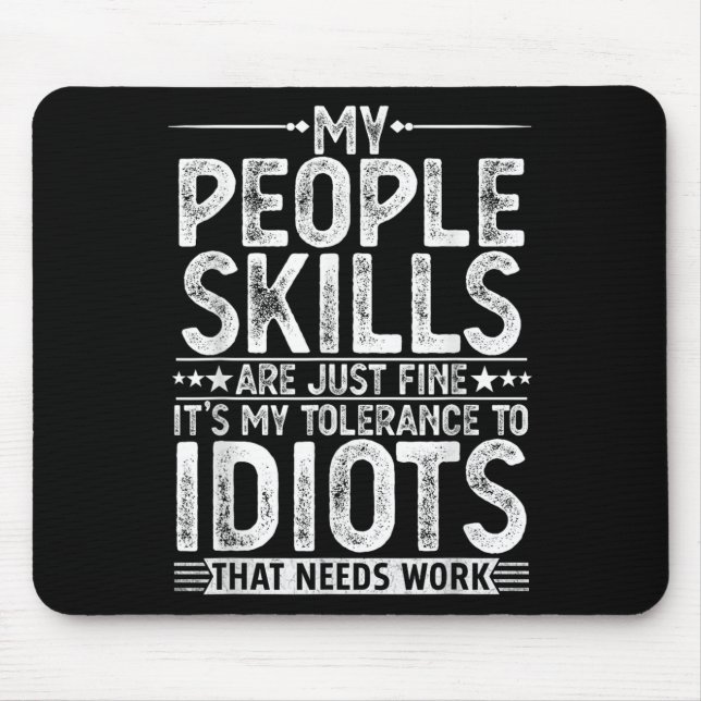 Funny Graphic For Men Women Adult Humour Sarcastic Mouse Mat (Front)