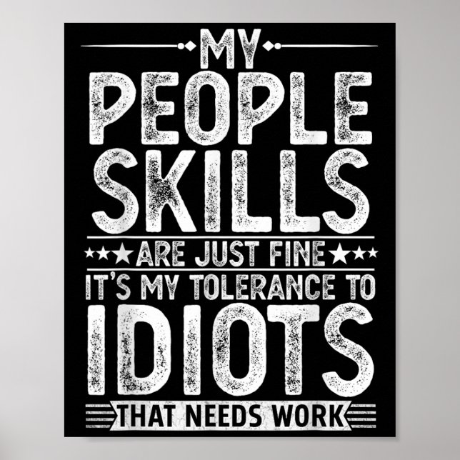 Funny Graphic For Men Women Adult Humour Sarcastic Poster (Front)