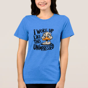 Funny Graphic – Funny Duck Humour Quote Tri-Blend Shirt