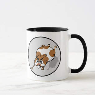 FUNNY GRAPHIC HAMSTER IN BALL RINGER MUG
