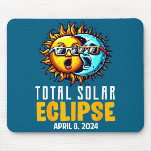 Funny Graphic Total Solar Eclipse Usa Sun Mouse Mat