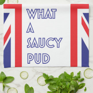 Funny Great British Bake Off Saucy Pud Tea Towel