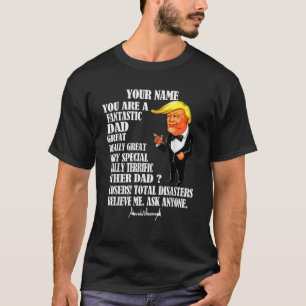 Funny Great Dad Donald Trump Father s Day Gift Tee