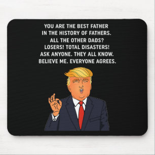 Funny Great Dad Donald Trump Father's Day Gift Tee Mouse Mat
