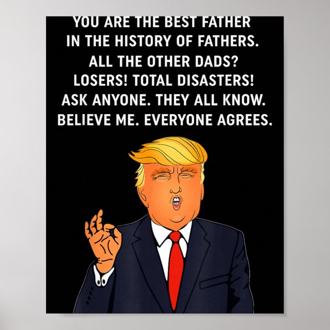 Funny Great Dad Poster (Front)