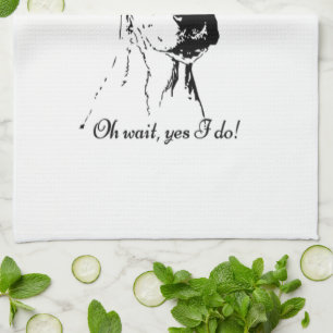 Funny Great Dane Dog Quote Tea Towel