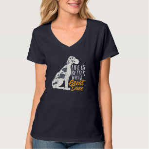 Funny Great Dane Dog With Cute Graphic for Pup Lov T-Shirt