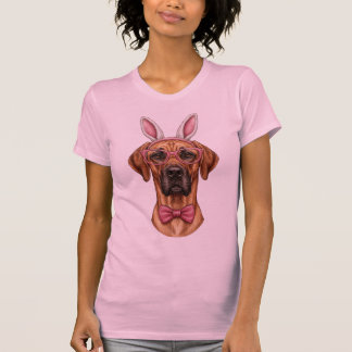 Funny Great Dane Easter Bunny Ears Pink Glasses Do T-Shirt
