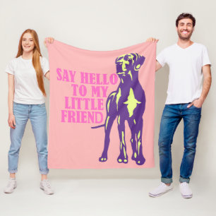 Funny Great Dane Fleece Blanket