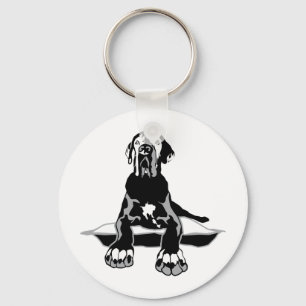 Funny Great Dane Ilios Key Ring