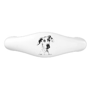 Funny Great Dane Spoiled Dog Humour Ceramic Drawer Pull