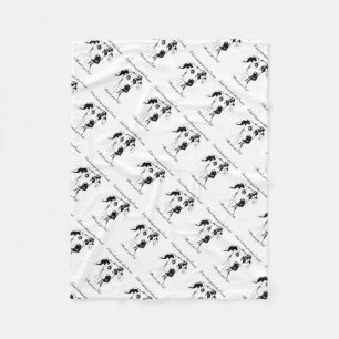 Funny Great Dane Spoiled Dog Humour Quote Fleece Blanket