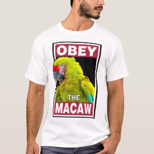 Funny Great Green Macaw - Bird Art T-Shirt