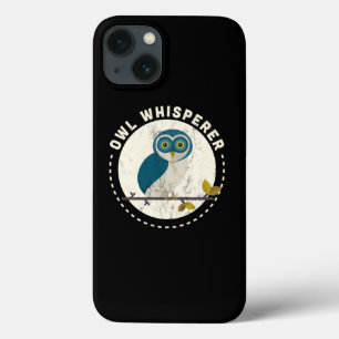 Funny Great Horned Owl Whisperer Bird Watching Gif iPhone 13 Case