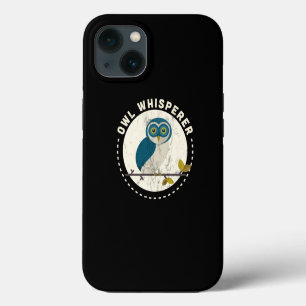 Funny Great Horned Owl Whisperer Bird Watching Gif iPhone 13 Case