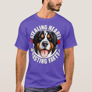 Funny Greater Swiss Mountain Dog Swissy Stealing H T-Shirt