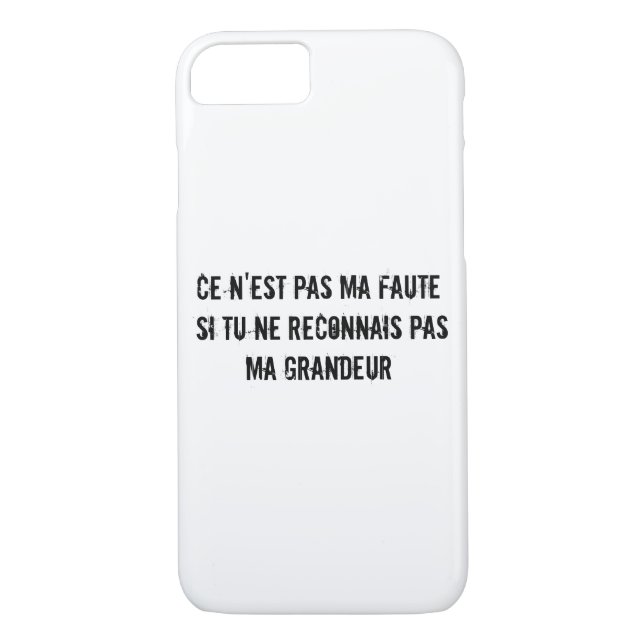 Funny Greatness in French Case-Mate iPhone Case (Back)