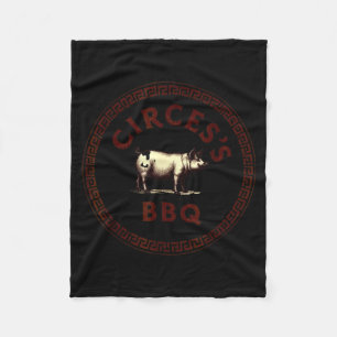 Funny greek mythology circe's bbq adventure fleece blanket
