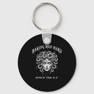 Funny Greek Mythology Medusa Making Men Hard Since Key Ring