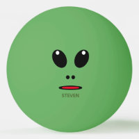 Funny Green Alien Face Personalised