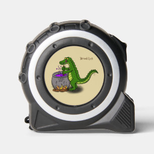 Funny green alligator cooking cartoon 1