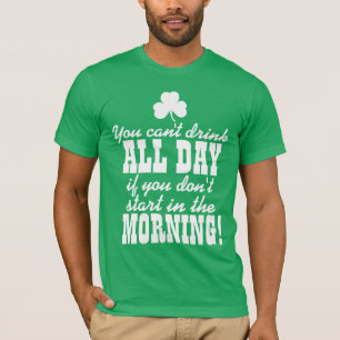 Funny Green Beer Day Drinking T-Shirt