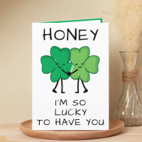 Funny Green Clover St Patrick's Day Happy Birthday