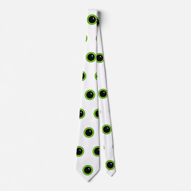 Funny Green Eyes Tie (Front)