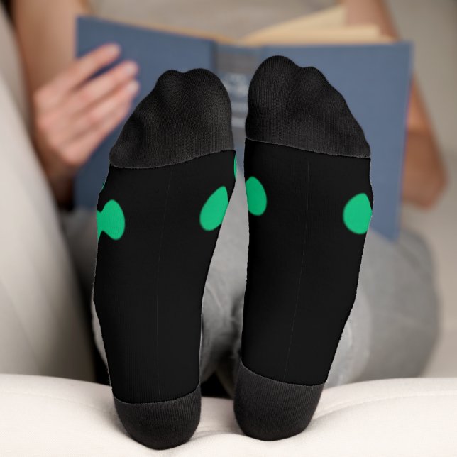 Funny green frog leg Feet Socks Knee Animal  (Bottom)