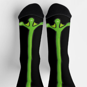 Funny green frog legs Halloween Party Socks