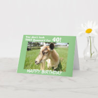 Funny Green Goat Humour Custom Birthday