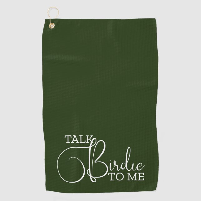 Funny Green Golf Joke Towel (Front)
