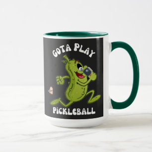 Funny Green Gota Play Pickleball Mug
