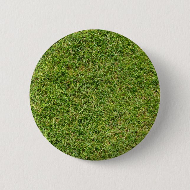Funny Green Grass Lawn 6 Cm Round Badge (Front)