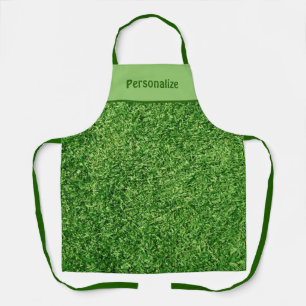 Funny Green Grass Lawn Apron