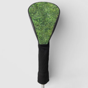 Funny green grass texture pattern real photo fun golf head cover