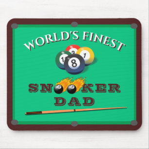 Funny Green Pool Table Snooker Dad Father's Day Mouse Mat