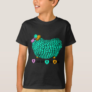Funny Green Ram Chinese New Year Zodiac K Black T T-Shirt