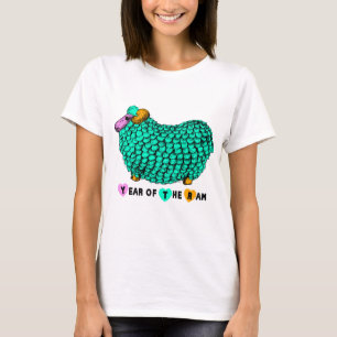 Funny Green Ram Chinese New Year Zodiac W Top