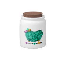 Funny Green Ram Chinese Year Zodiac Candy Jar