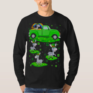 Funny Green Truck Leprechaun Hat Mule St. Patrick' T-Shirt