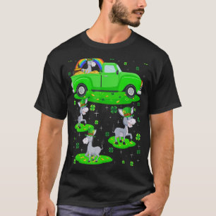 Funny Green Truck Leprechaun Hat Mule St. Patrick' T-Shirt