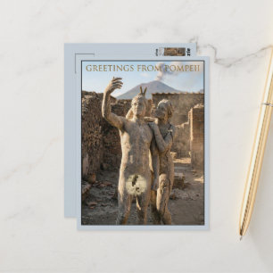 Funny Greetings from Pompeii Travel Postcard